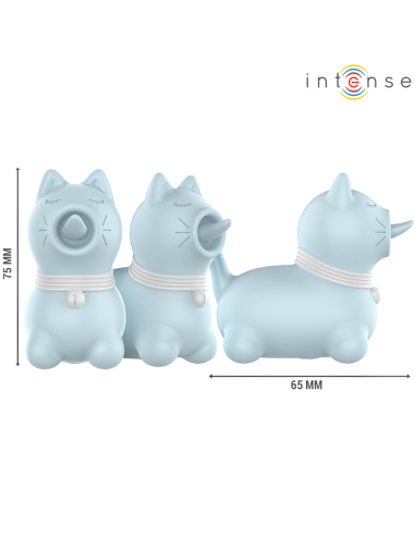 INTENSE ESTIMULADOR PUPPY LENGUA ROTADORA 360Aº PARA CLATORIS AZUL