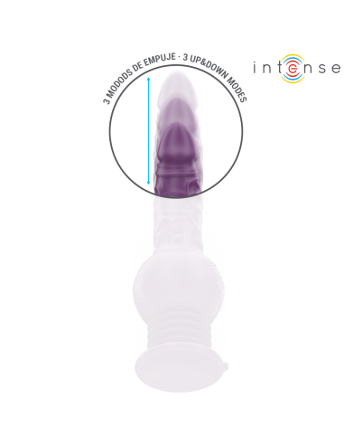 INTENSE TATUM VIBRADOR MULTIFUNCIAN CON VIBRACIAN UP AND DOWN 24 CM MORADO