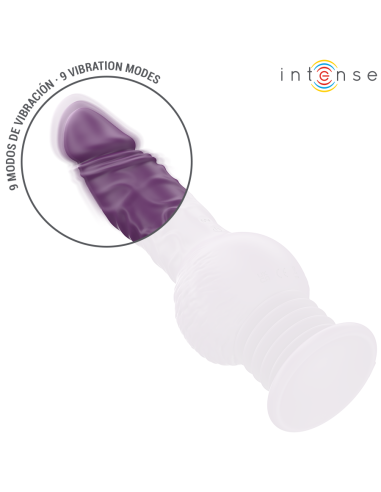 INTENSE TATUM VIBRADOR MULTIFUNCIAN CON VIBRACIAN UP AND DOWN 24 CM MORADO