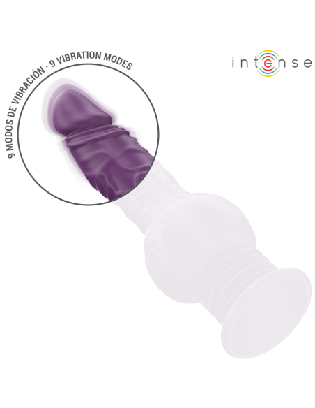 INTENSE TATUM VIBRADOR MULTIFUNCIAN CON VIBRACIAN UP AND DOWN 24 CM MORADO