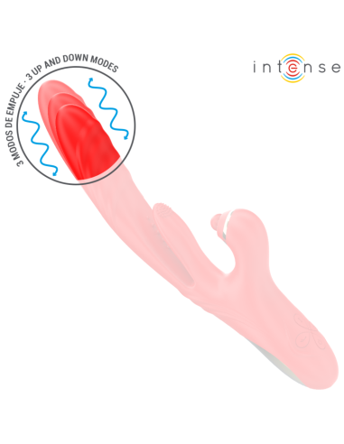 INTENSE ROSALIA VIBRADOR MULTIFUNCIAN 3 EN 1 ROJO