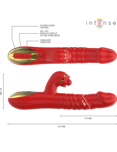 INTENSE THALIA VIBRACIAN EMPUJE ESTIMULACIAN ROJO