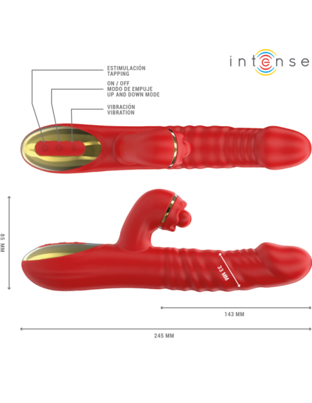 INTENSE THALIA VIBRACIAN EMPUJE ESTIMULACIAN ROJO