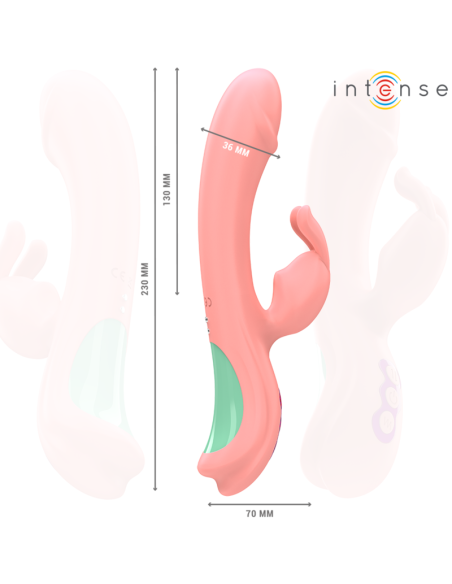 INTENSE RACHEL VIBRADOR RABBIT 5 VIBRACIONES ROSA