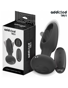 ADDICTED TOYS PLUG ANAL CON LENGUA VIBRADORA Y CONTROL REMOTO