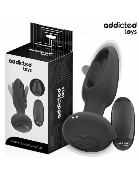ADDICTED TOYS PLUG ANAL CON LENGUA VIBRADORA Y CONTROL REMOTO