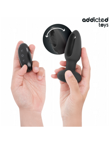 ADDICTED TOYS PLUG ANAL CON LENGUA VIBRADORA Y CONTROL REMOTO