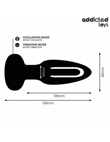 ADDICTED TOYS PLUG ANAL CON LENGUA VIBRADORA Y CONTROL REMOTO