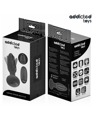 ADDICTED TOYS PLUG ANAL CON LENGUA VIBRADORA Y CONTROL REMOTO