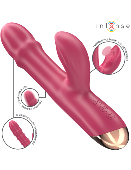 INTENSE CHLOE VIBRADOR MULTIFUNCIAN 3 EN 1 ROJO INTENSE CHLOE VIBRADOR MULTIFUNCIAN 3 EN 1 ROJO