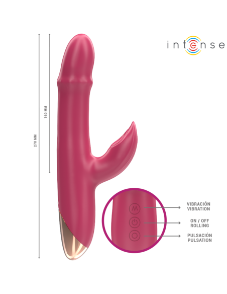 INTENSE CHLOE VIBRADOR MULTIFUNCIAN 3 EN 1 ROJO INTENSE CHLOE VIBRADOR MULTIFUNCIAN 3 EN 1 ROJO