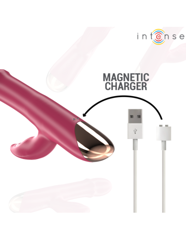 INTENSE CHLOE VIBRADOR MULTIFUNCIAN 3 EN 1 ROJO