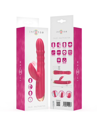 INTENSE CHLOE VIBRADOR MULTIFUNCIAN 3 EN 1 ROJO