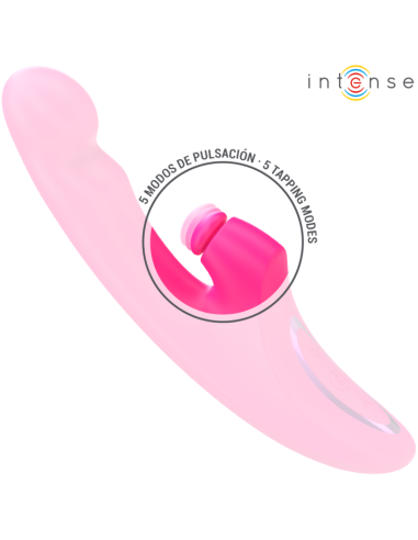 INTENSE EMI VIBRADOR 135 CM MULTIFUNCIAN 3 EN 1 10 VIBRACIONES ROSA