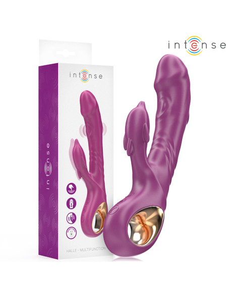INTENSE HALLE VIBRADOR MULTIFUNCIAN CON LENGUA ESTIMULADORA EN FORMA DE DELFAN MORADO INTENSE HALLE VIBRADOR MULTIFUNCIAN CON LENGUA ESTIMULADORA EN FORMA DE DELFAN MORADO