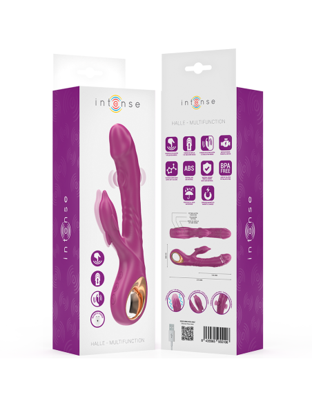 INTENSE HALLE VIBRADOR MULTIFUNCIAN CON LENGUA ESTIMULADORA EN FORMA DE DELFAN MORADO INTENSE HALLE VIBRADOR MULTIFUNCIAN CON LENGUA ESTIMULADORA EN FORMA DE DELFAN MORADO