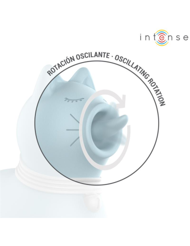 INTENSE ESTIMULADOR PUPPY LENGUA ROTADORA 360Aº PARA CLATORIS AZUL