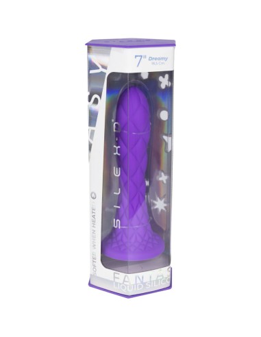 SILEXD DREAMY DILDO FANTASY SILICONA LIQUIDA TERMOREACTIVO VIOLETA 185 CM