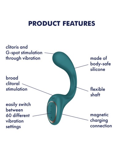 SATISFYER G FOR FODDES 2 VIBRADOR RABBIT VERDE