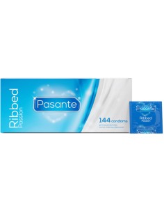 PASANTE RIBBED PASSION PRESERVATIVOS CAJA 144 UNIDADES 2