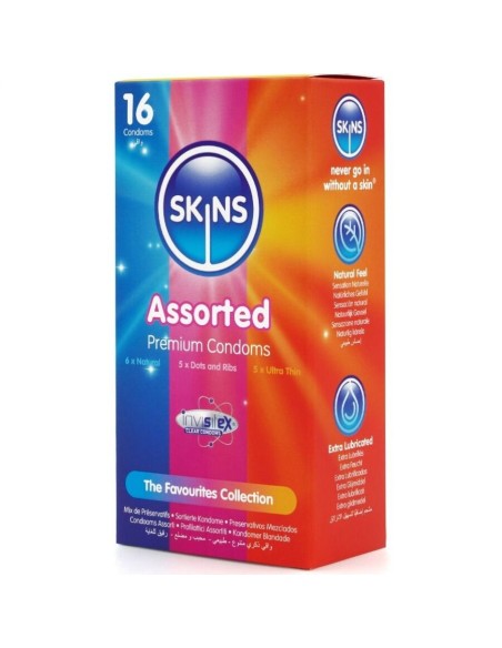 SKINS SURTIDO PRESERVATIVOS PREMIUM PACK 16