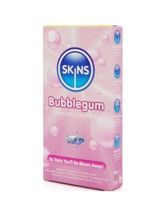 SKINS PRESERVATIVOS PREMIUM SABOR CHICLE PACK 8 2