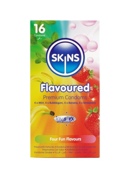 SKINS MULTI SABORES PRESERVATIVOS PREMIUM PACK 16 SKINS MULTI SABORES PRESERVATIVOS PREMIUM PACK 16