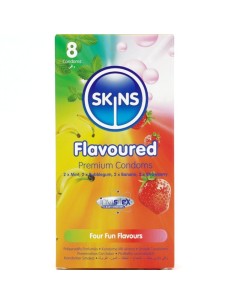 SKINS MULTI SABORES PRESERVATIVOS PREMIUM PACK 8