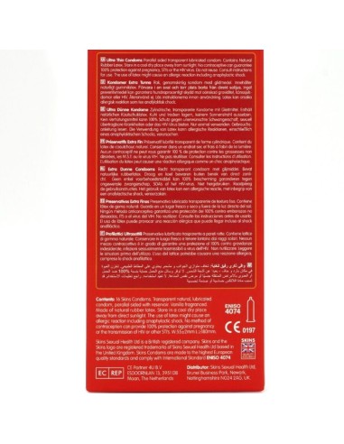 SKINS ULTRAFINOS PRESERVATIVOS PREMIUM PACK 16