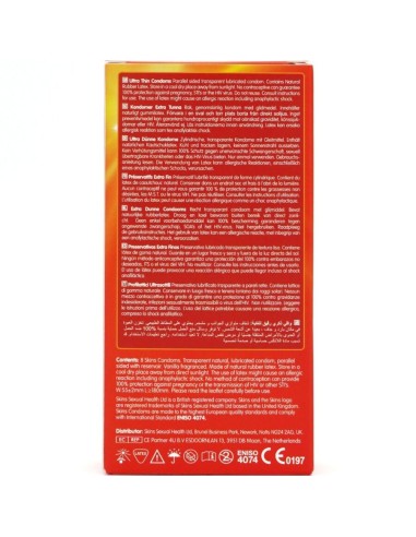 SKINS ULTRAFINOS PRESERVATIVOS PREMIUM PACK 8