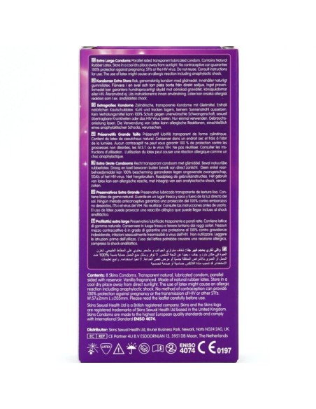 SKINS TAMAAO XL PRESERVATIVOS PREMIUM PACK 8