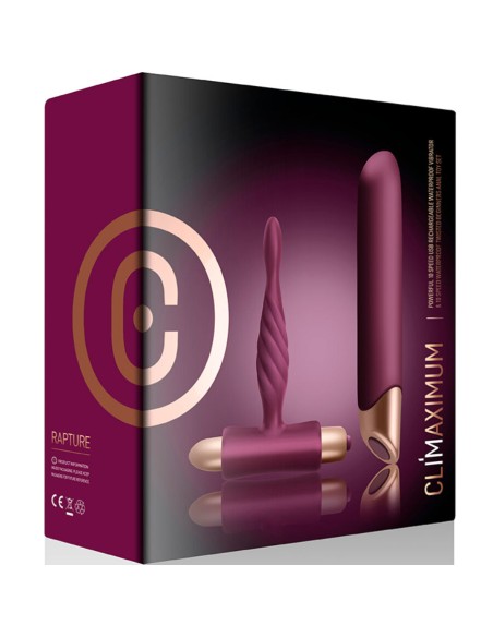 CLIMAXIMUM RAPTURE KIT VIBRADOR CLASICO PLUG ANAL PRINCIPIANTES CLIMAXIMUM RAPTURE KIT VIBRADOR CLASICO PLUG ANAL PRINCIPIANTES