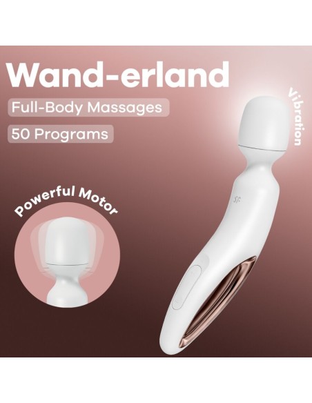 SATISFYER WAND ERLAND MASAJEADOR VIBRADOR BLANCO SATISFYER WAND ERLAND MASAJEADOR VIBRADOR BLANCO