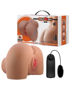 CRAZY BULL MILA TRASERO VIBRADOR CON VAGINA Y ANO REALASTICO CONTROL REMOTO