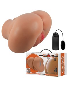 CRAZY BULL LUNA TRASERO VIBRADOR CON VAGINA Y ANO REALASTICO CONTROL REMOTO