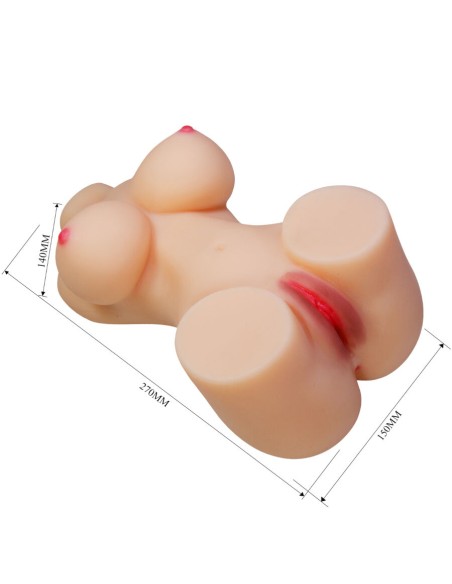 CRAZY BULL HETTY TORSO FEMENINO REALISTA VAGINA Y ANAL 19 KG