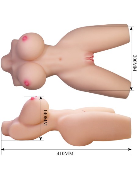 CRAZY BULL LILY TORSO FEMENINO REALISTA VAGINA Y ANAL 4 KG