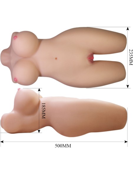 CRAZY BULL MIA TORSO FEMENINO REALISTA VAGINA Y ANAL 85 KG