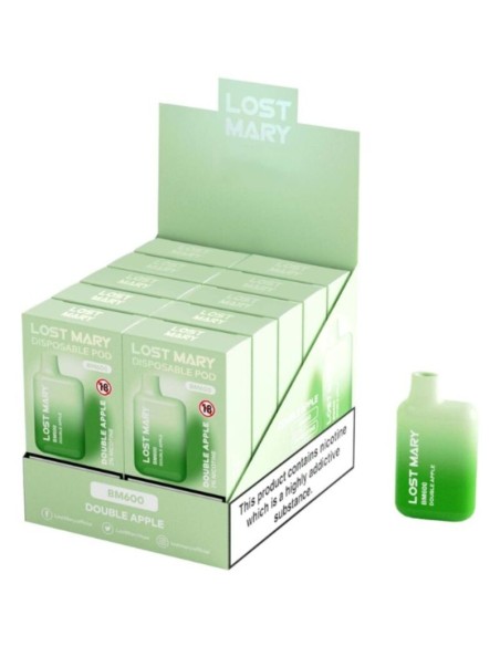 LOST MARY BM600 VAPER NICOTINA 2 DESECHABLE SABOR DOBLE MANZANA