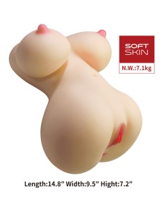 CRAZY BULL FIONA TORSO FEMENINO REALISTA VAGINA Y ANAL 71 KG 2