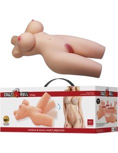 CRAZY BULL TIFFANY TORSO FEMENINO REALISTA VAGINA Y ANAL 55 KG