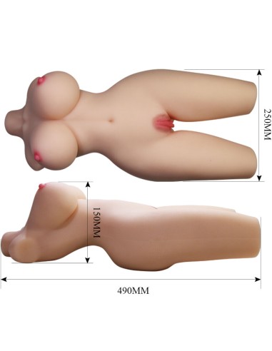 CRAZY BULL TIFFANY TORSO FEMENINO REALISTA VAGINA Y ANAL 55 KG