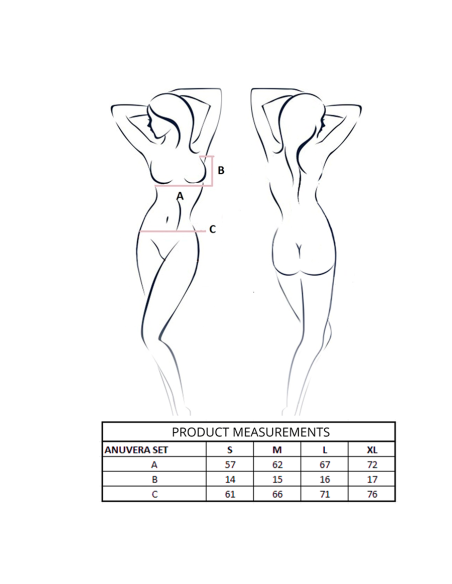 PASSION ANUVERA SET SUJETADOR TANGA ROJO S M