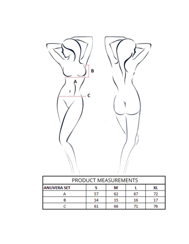 PASSION ANUVERA SET SUJETADOR TANGA ROJO L XL