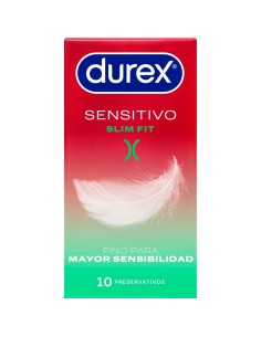 DUREX SENSITIVO SLIM FIT 10 UNIDADES