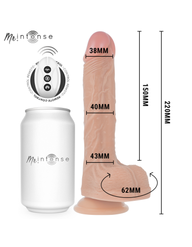 MR INTENSE BALDWIN REALISTICO MULTIFUNCIAN CON VIBRACIAN UP AND DOWN CONTROL REMOTO 22 CM O 4 CM