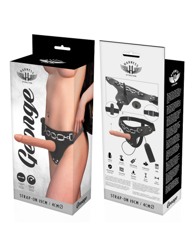 HARNESS ATTRACTION aRNES GEORGE REALISTICO VIBRADOR 19 X 4CM