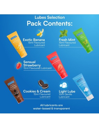 PASANTE PACK LUBRICANTES SABORES VARIADOS 5 UDS X 15 ML