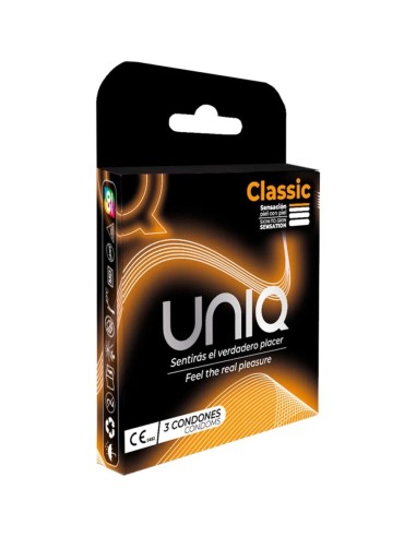 UNIQ CLASSIC PRESERVATIVOS SIN LATEX 3 UNIDADES