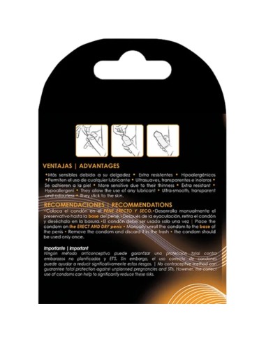 UNIQ CLASSIC PRESERVATIVOS SIN LATEX 3 UNIDADES